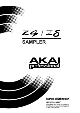 Akai Z4 Manuel utilisateur