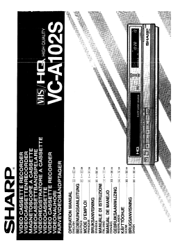 Sharp VC-A102S Manuel utilisateur