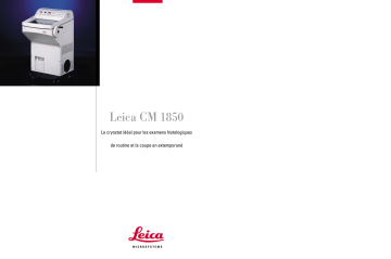 Manuel du propriétaire | Leica CM1850 Manuel utilisateur | Fixfr