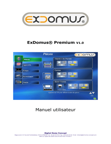 Manuel du propriétaire | DIGITAL HOME CONCEPT EXDOMUS PREMIUM 1 Manuel utilisateur | Fixfr