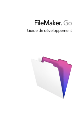 Filemaker Go Manuel utilisateur