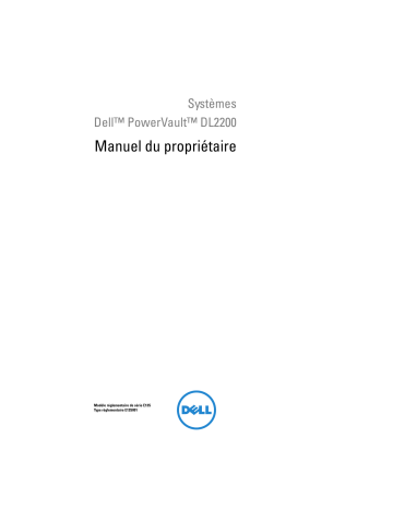Dell PowerVault DL2200 CommVault storage Manuel du propriétaire | Fixfr