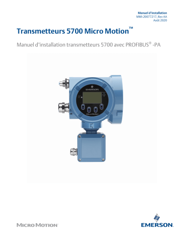 Micro Motion Transmetteurs 5700 Manuel du propriétaire | Fixfr