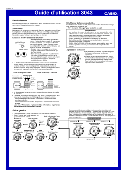 Casio 3043 Manuel utilisateur