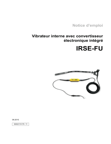 IRSE-FU45/230 Laser | IRSE-FU45/230 | Wacker Neuson IRSE-FU58/230Laser High Frequency Internal Vibrators Manuel utilisateur | Fixfr