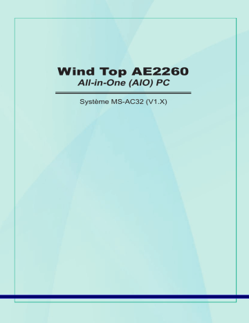 Manuel du propriétaire | MSI WIND TOP AE2260 Manuel utilisateur | Fixfr