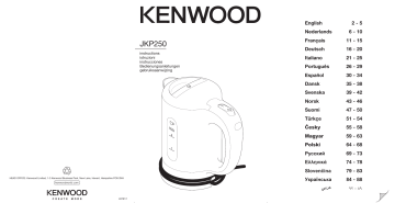 Manuel du propriétaire | Kenwood JKP250 VOYAGE Manuel utilisateur | Fixfr