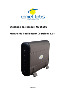 Comet Labs ND16000 Manuel utilisateur