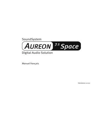 Manuel du propriétaire | Terratec AUREON 7.1 SPACE Manuel utilisateur | Fixfr