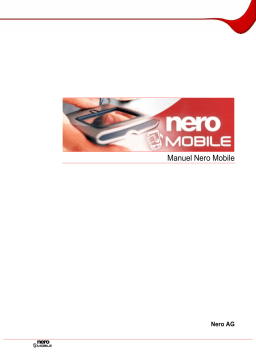 Nero Mobile Manuel utilisateur
