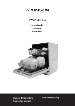 Thomson TWBI 4614 FULL Lave-vaisselle Manuel utilisateur