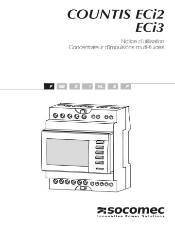 Mode d'emploi | Socomec COUNTIS ECix Operating instrustions | Fixfr