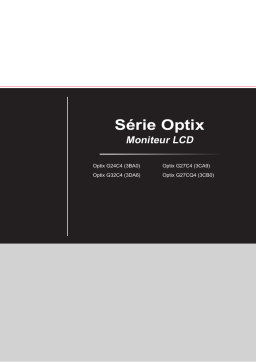 MSI Optix G27C4 monitor Manuel utilisateur