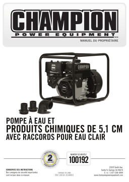 Champion Power Equipment 100192 Manuel utilisateur