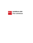 SOLIDWORKS SolidWorks 2001 Manuel utilisateur