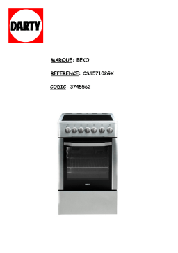 Beko CSS57102GX Manuel utilisateur