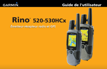 Manuel du propriétaire | Garmin Rino 530HCx Manuel utilisateur | Fixfr