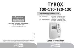 DELTADORE TYBOX 120 Manuel utilisateur