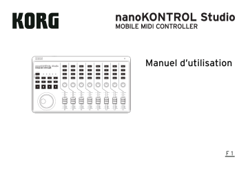 Korg nanoKONTROL Studio Manuel du propriétaire | Fixfr