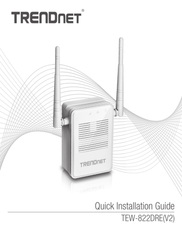 Trendnet TEW-822DRE AC1200 WiFi Range Extender Manuel utilisateur | Fixfr