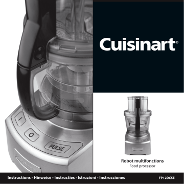 Manuel du propriétaire | Cuisinart FP12DCSE Manuel utilisateur | Fixfr