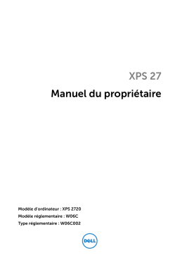 Dell XPS One 2720 desktop Manuel du propriétaire