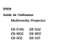 Epson EB-X02EB-X02 3LCD XGAEB-X11EB-X12EB-X14 Manuel utilisateur