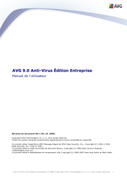 AVG AVG 9.0 ANTI-VIRUS EDITION ENTREPRISE Manuel utilisateur