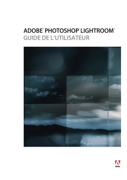 Adobe Photoshop Lightroom 1 Manuel utilisateur