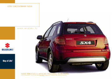 Manuel du propriétaire | Suzuki SX4 Manuel utilisateur | Fixfr