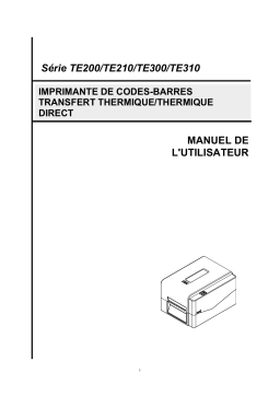 TSC TE200 Series Manuel utilisateur