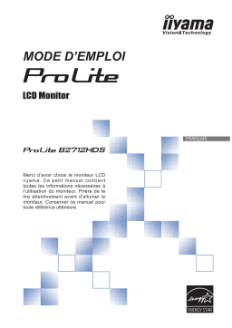 iiyama PROLITE B2712HDS Manuel utilisateur