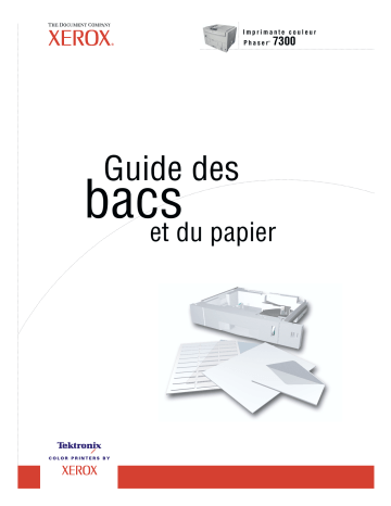 Manuel du propriétaire | Xerox Phaser 7300 Manuel utilisateur | Fixfr