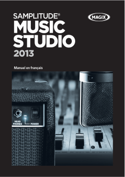 MAGIX Samplitude Music Studio 2013 Manuel utilisateur