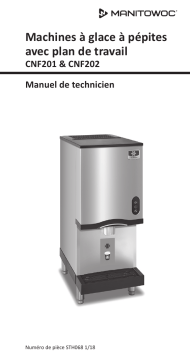 Manitowoc Ice CNF CounterTop Nugget Ice Machine Manuel utilisateur