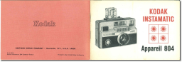 Kodak Instamatic 804 Manuel utilisateur