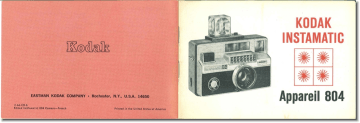 Mode d'emploi | Kodak Instamatic 804 Manuel utilisateur | Fixfr