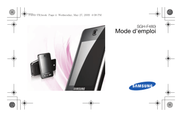 Samsung SGH-F480I Mode d'emploi | Fixfr