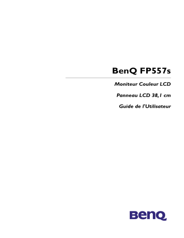 Manuel du propriétaire | BenQ FP557S Manuel utilisateur | Fixfr