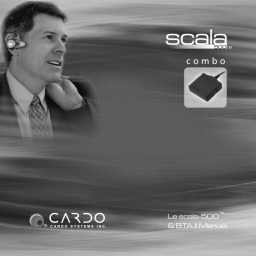 Cardo Scala-500 Combo Manuel utilisateur