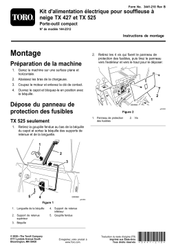 Toro TX 427 and TX 525 Snow Thrower Power Kit, Compact Tool Carrier Compact Utility Loader Manuel utilisateur