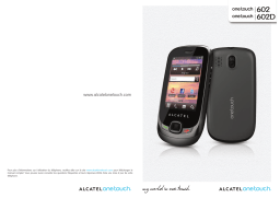 Alcatel One Touch 602 Manuel utilisateur