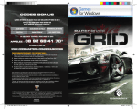 CodeMasters RACEDRIVER GRID Manuel utilisateur