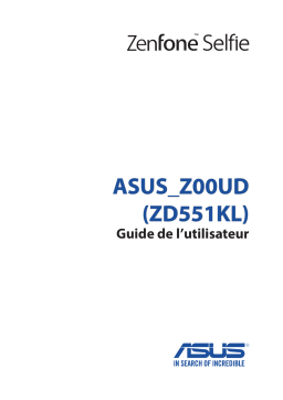 Asus ZenFone Selfie Mode d'emploi