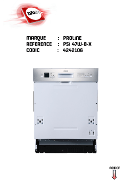 Proline PSI 47 W-B-X Manuel utilisateur