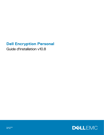 Dell Encryption Mode d'emploi | Fixfr