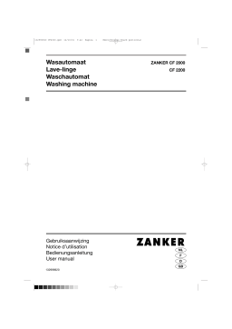 ZANKER CF2000 Manuel utilisateur