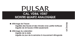 Pulsar VD84 Manuel utilisateur