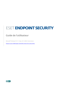 ESET Endpoint Security Manuel utilisateur