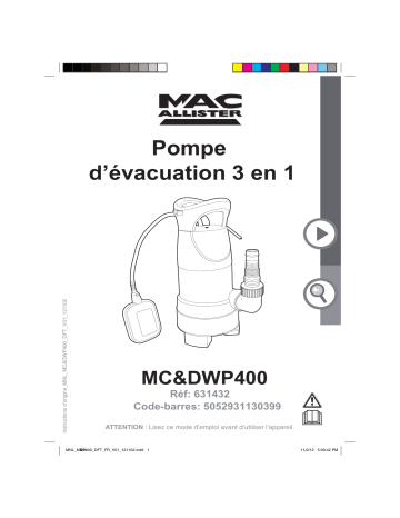 Mac Allister 400W Mode d'emploi | Fixfr